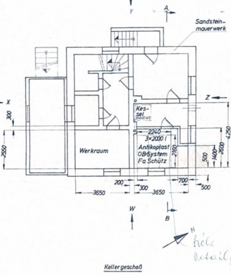 Grundriss Kellergeschoss Parkstrasse 5