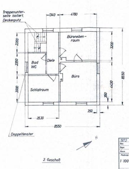 Grundriss Obergeschoss Parkstrasse 5