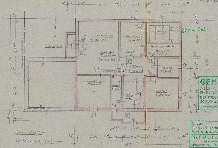 Grundriss Kellergeschoss 235