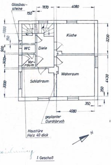 Grundriss Obergeschoss Parkstrasse 5